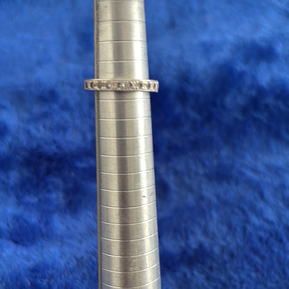 Elegant Silver Textured Ring